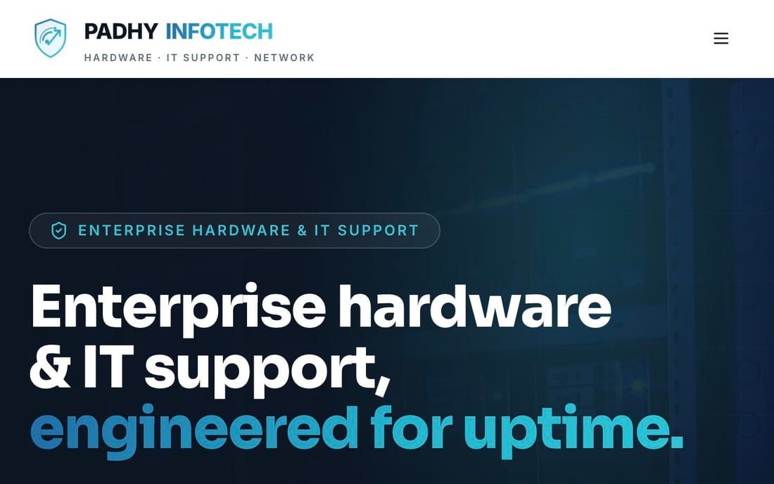 Padhy InfoTech website preview